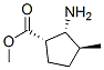 Cyclopentanecarboxylic acid, 2-amino-3-methyl-, methyl ester, (1alpha,2alpha,3beta)- 结构式