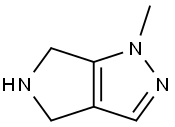 Pyrrolo[3,4-c]pyrazole, 1,4,5,6-tetrahydro-1-methyl- (9CI) 结构式