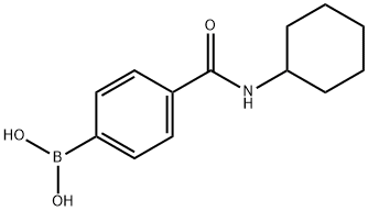 4-(环己基甲酰氨)苯基硼酸 结构式
