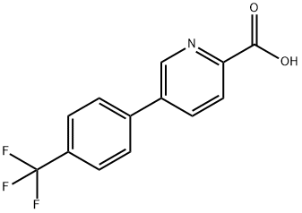 5-(4-(三氟甲基)苯基)吡啶甲酸 结构式