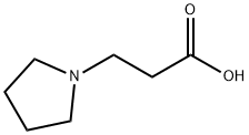 3-吡咯烷-1-基丙酸 结构式
