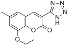 8-Ethoxy-6-methyl-3-(1H-tetrazol-5-yl)coumarin 结构式