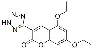 5,7-diethoxy-3-(2H-tetrazol-5-yl)chromen-2-one 结构式