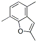 Benzofuran,  2,4,7-trimethyl- 结构式