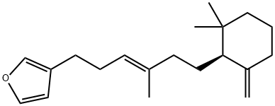 3-[(E)-6-[(S)-2,2-Dimethyl-6-methylenecyclohexyl]-4-methyl-3-hexenyl]furan 结构式