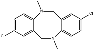 2,8-DICHLORO-5,11-DIMETHYL-5,6,11,12-TETRAHYDRO-DIBENZO[B,F][1,5]DIAZOCINE 结构式