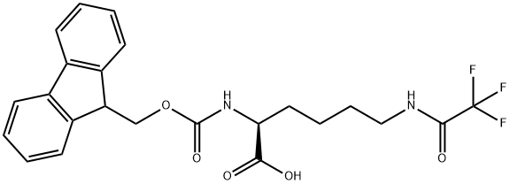 Fmoc-N'-三氟乙酰基-L-赖氨酸 结构式