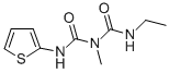 1-Ethyl-3-methyl-5-(2-thienyl)biuret 结构式