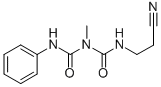 1-(2-Cyanoethyl)-3-methyl-5-phenylbiuret 结构式