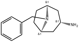 外向-8-苄基-8-氮杂双环[3.2.1]辛-3-胺 结构式