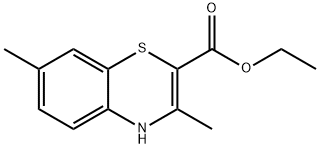 Ethyl 3,7-diMethyl-4H-benzo[1,4]thiazine-2-carboxylate 结构式