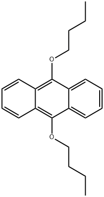 9,10-二丁氧基蒽 结构式
