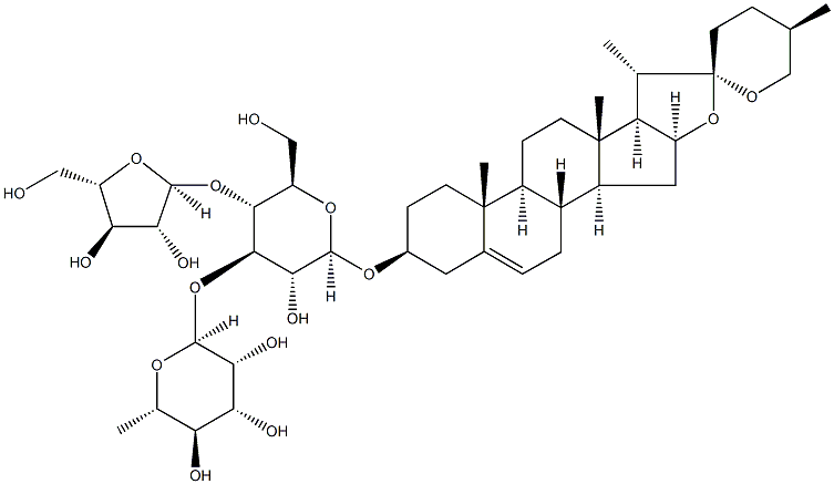 重楼皂苷 II 结构式