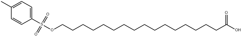17-(甲苯磺酰氧基)十七烷酸 结构式