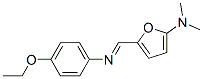 2-Furanamine,  5-[[(4-ethoxyphenyl)imino]methyl]-N,N-dimethyl- 结构式