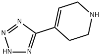 Pyridine, 1,2,3,6-tetrahydro-4-(1H-tetrazol-5-yl)- (9CI) 结构式