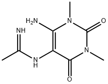 Ethanimidamide, N-(6-amino-1,2,3,4-tetrahydro-1,3-dimethyl-2,4-dioxo-5-pyrimidinyl)- (9CI) 结构式