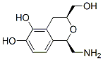 1H-2-Benzopyran-5,6-diol, 1-(aminomethyl)-3,4-dihydro-3-(hydroxymethyl)-, (1R-cis)- (9CI) 结构式