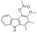 1,2-Dimethyl-3-methoxy-9H-carbazol-4-ol acetate (ester) 结构式