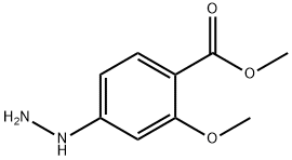 4-肼基-2-甲氧基苯甲酸甲酯 结构式