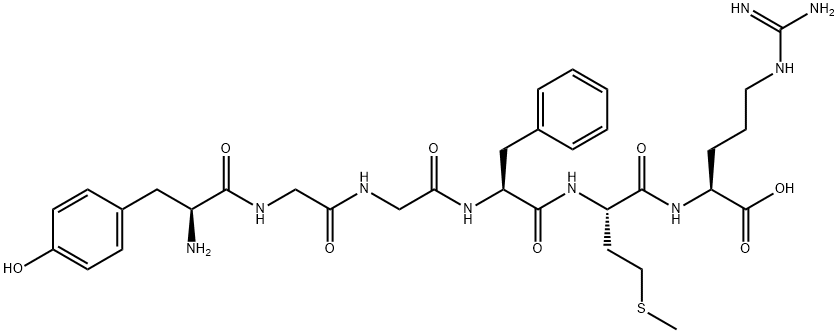 TYR-GLY-GLY-PHE-MET-ARG 结构式