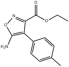 ETHYL 5-AMINO-4-P-TOLYLISOXAZOLE-3-CARBOXYLATE 结构式