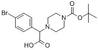 2-(4-Bromophenyl)-2-(4-(tert-butoxycarbonyl)piperazin-1-yl)aceticacid