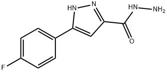 3-(4-氟苯基)-1H-吡唑-5-甲酰肼 结构式
