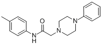 N-(4-METHYLPHENYL)-2-(4-PHENYLPIPERAZINO)ACETAMIDE 结构式