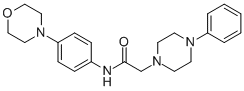 N-(4-MORPHOLINOPHENYL)-2-(4-PHENYLPIPERAZINO)ACETAMIDE 结构式