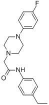 N-(4-ETHYLPHENYL)-2-[4-(4-FLUOROPHENYL)PIPERAZINO]ACETAMIDE 结构式