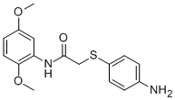 2-[(4-AMINOPHENYL)SULFANYL]-N-(2,5-DIMETHOXYPHENYL)ACETAMIDE 结构式
