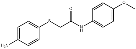 2-[(4-AMINOPHENYL)SULFANYL]-N-(4-METHOXYPHENYL)ACETAMIDE 结构式