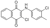 2-CHLORO-3-(3-CHLORO-4-METHYLANILINO)NAPHTHOQUINONE 结构式