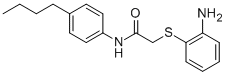 2-[(2-AMINOPHENYL)SULFANYL]-N-(4-BUTYLPHENYL)ACETAMIDE 结构式