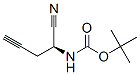 Carbamic acid, [(1S)-1-cyano-3-butynyl]-, 1,1-dimethylethyl ester (9CI) 结构式