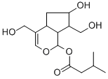 Cyclopenta(c)pyran-4,7-dimethanol, 1,4a,5,6,7,7a-hexahydro-1,6-dihydro xy-, 1-isovalerate 结构式
