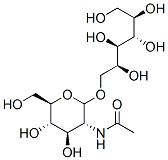 2-acetamido-2-deoxyglucosylgalactitol 结构式