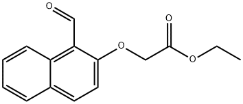 2-((1-甲酰基萘-2-基)氧基)乙酸乙酯 结构式