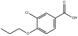 3-氯-4-丙氧基苯甲酸 结构式