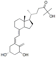 1,25-dihydroxy-24-oxo-vitamin D3 结构式