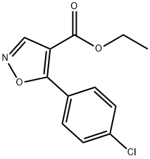 5-(4-CHLORO-PHENYL)-ISOXAZOLE-4-CARBOXYLIC ACID ETHYL ESTER 结构式