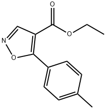 4-Isoxazolecarboxylicacid,5-(4-methylphenyl)-,ethylester(9CI) 结构式