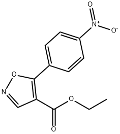 ETHYL-5-(4-NITROPHENYL)-ISOXAZOLE-4-CARBOXYLATE 结构式