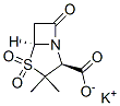 potassium (2S-cis)-3,3-dimethyl-7-oxo-4-thia-1-azabicyclo[3.2.0]heptane-2-carboxylate 4,4-dioxide  结构式