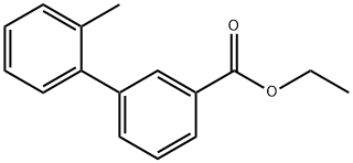 [1,1'-Biphenyl]-3-carboxylic acid, 2'-Methyl-, ethyl ester 结构式