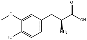 2-氨基-3-(4-羟基-3-甲氧基苯基)丙酸 结构式