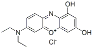 7-(diethylamino)-1,3-dihydroxyphenoxazin-5-ium chloride 结构式