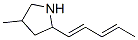 Pyrrolidine, 4-methyl-2-(1,3-pentadienyl)- (9CI) 结构式