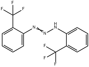 1,3-Bis[2-(trifluoromethyl)phenyl]triazene 结构式